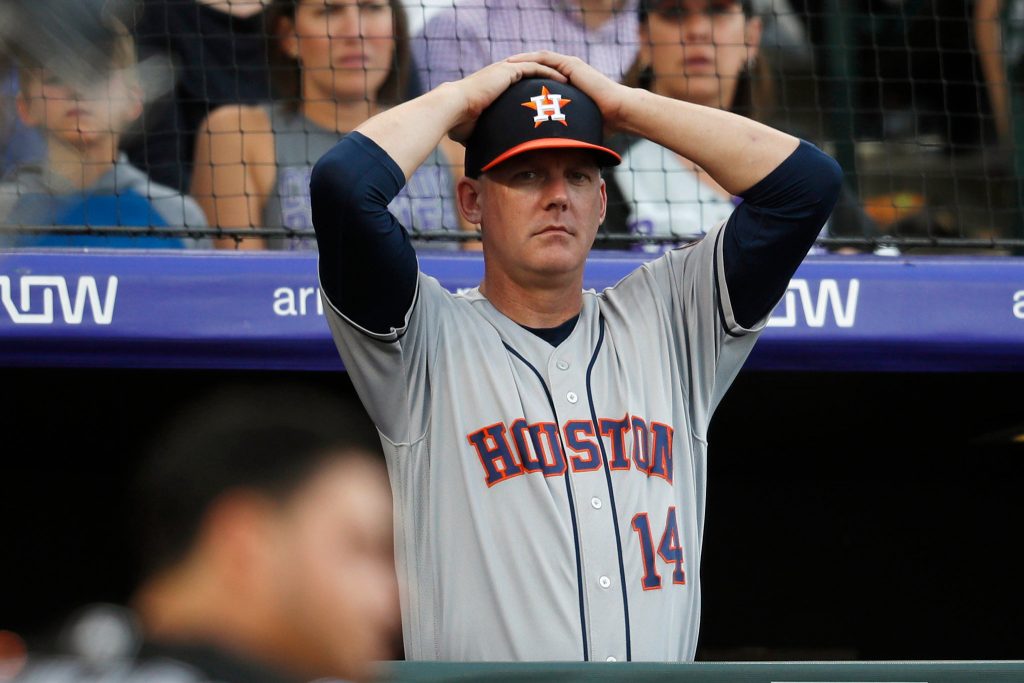 A.J. Hinch the Huston Astros manager