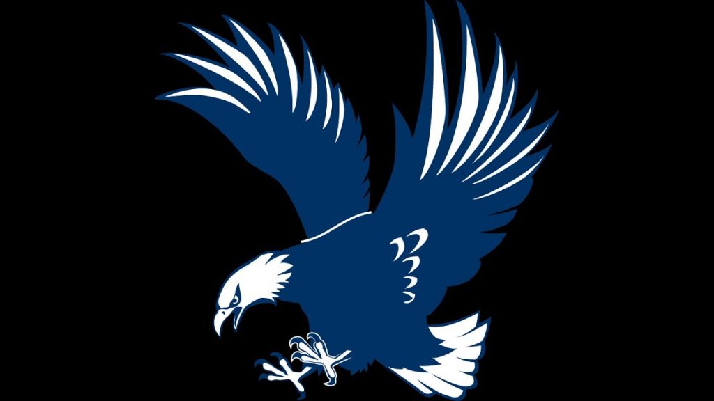 the UMW eagle logo with a black background