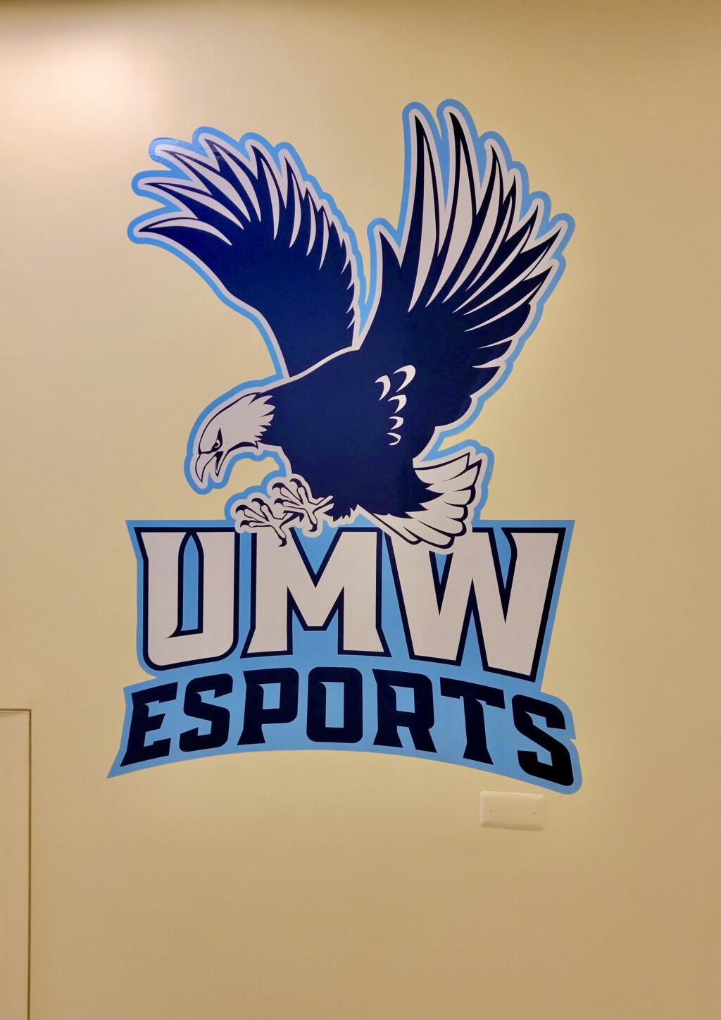 Eagle over the words: "UMW Esports."